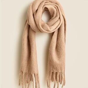 J. Crew Brushed Woven Scarf, Heather Camel (Tan), NWT